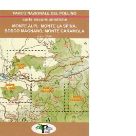 POLLINO MONTE ALPI, MONTE LA SPINA, ecc.. 4 CARTE