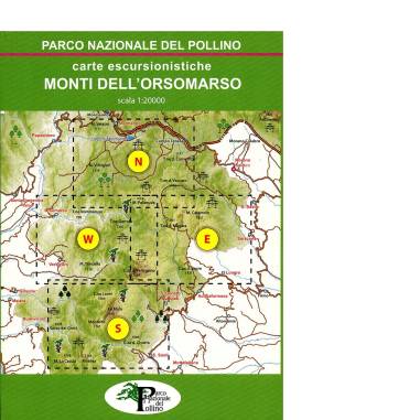 POLLINO MONTI ORSOMARSO 4 CARTE cofanetto
