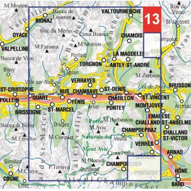 CARTA 13 VALLE CENTRALE