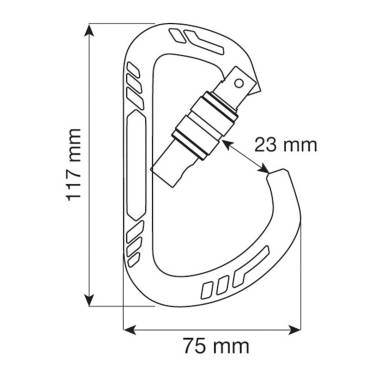 GUIDE XL LOCK moschettone