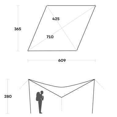 SCREEN TARP 6x4 mt