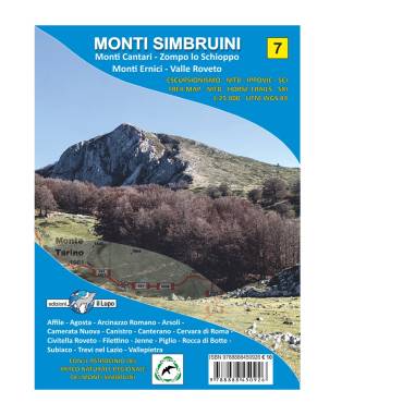CARTA MONTI SIMBRUINI - CANTARI - ERNICI