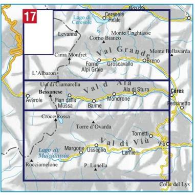 CARTA 17 ALTE VALLI DI LANZO
