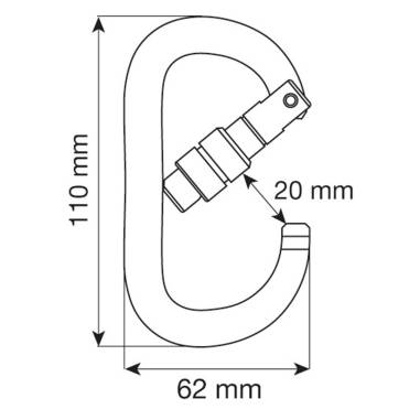 OVAL XL LOCK MOSCHETTONE