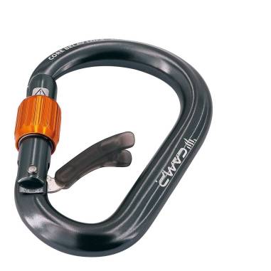 CORE BELAY LOCK gunmetal moschettone