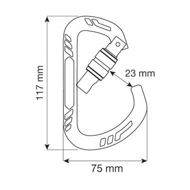 GUIDE XL LOCK GRIGIO moschettone