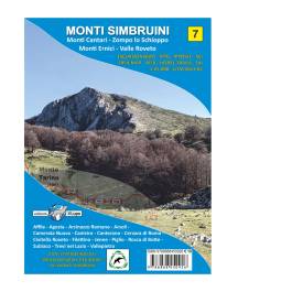 CARTA MONTI SIMBRUINI - CANTARI - ERNICI