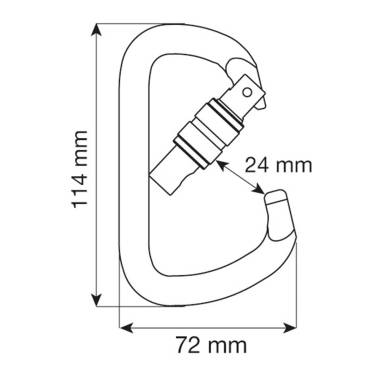 D PRO LOCK 50KN MOSCHETTONE