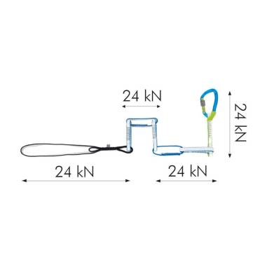 SPORT CHAIN DYNEEMA 95CM daisy chain