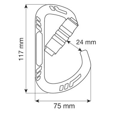 GUIDE XL 2LOCK moschettone