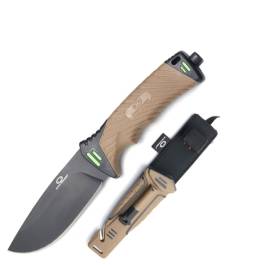 NIGHTINGALE FIXED BLADE TAN+acciarino+accessori