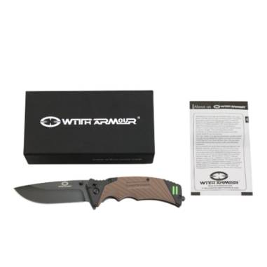 NIGHTINGALE FOLDING BLADE TAN+accessori