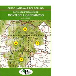 POLLINO MONTI ORSOMARSO 4 CARTE cofanetto